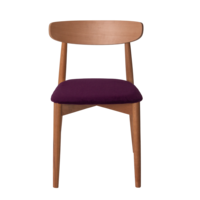 Product photo Rockwell chair, Teddy 646 velour cushion, beech lacquer from the ChiedoCover company.