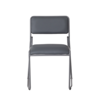 Product photo Chair Heir, leather.deputy. Light grey, metal frame from the ChiedoCover company.