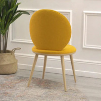 Product photo Ronda chair, yellow matting, beech legs from the ChiedoCover company.