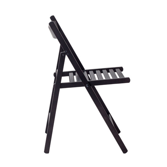 Compact folding chair, black stain - photo 2