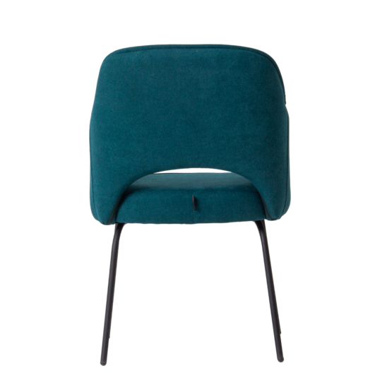 Rose chair, velour Omega 61, spider legs RAL 9005 - photo 5