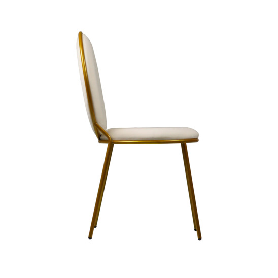 Bounty chair, velour, gold frame - photo 3