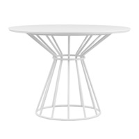 Product photo Zhi-Shi table d1000, HPL White matt from the ChiedoCover company.