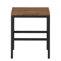 Product photo Loft stool-11 H, antique walnut from the ChiedoCover company.