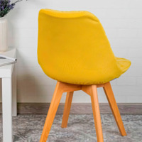 Product photo Frankfurt chair cover, large diamond, mustard from the ChiedoCover company.