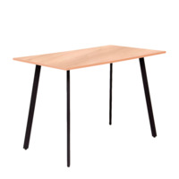 Product photo Loft Ray table, 1100x650x760mm H1277 Acacia Lakeland, legs RAL 9005 matt from the manufacturer ChiedoCover, product picture, real product photo