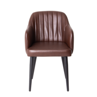 Product photo Tulip chair, eco-leather Galaxy Brown, legs metal 40*20 RAL 9005 from the ChiedoCover company.