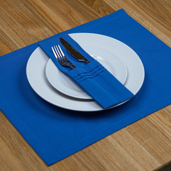 A set of placemats and couverts for 2 devices, blue - photo 7