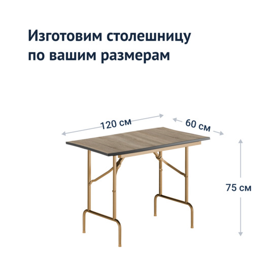 Table Leader 1, 1200x600, ash, champagne, PVC edge, without bumpers - photo 3