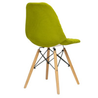 Product photo E07 chair cover for Eames, olive from the ChiedoCover company.