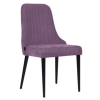 Product photo Kongsberg chair, lilac velour, black legs from the manufacturer ChiedoCover, product picture, real product photo