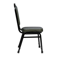 Product photo Hit 25mm chair - black, blue diamond, with external plugs from the ChiedoCover company.