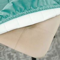 Product photo Chair cover with CHILLY backrest, turquoise from the ChiedoCover company.