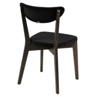 Product photo Ruby chair, velour Velutto-34 black, stain wenge from the ChiedoCover company.