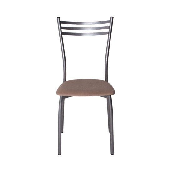 Astra chair, chrome frame, beige leatherette - photo 5