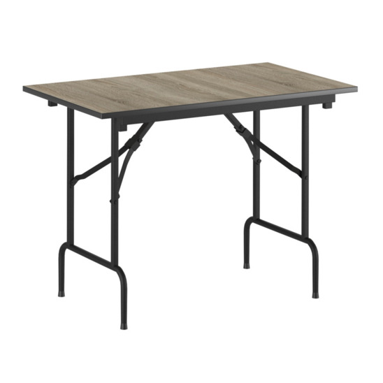 Table Leader 1, 1200*600, ash, black, PVC edge, without bumpers - photo 1