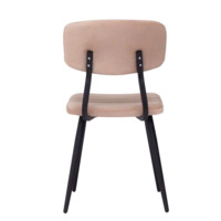 Product photo Kato light chair, Remy 14 velour, metal frame, plywood from the ChiedoCover company.