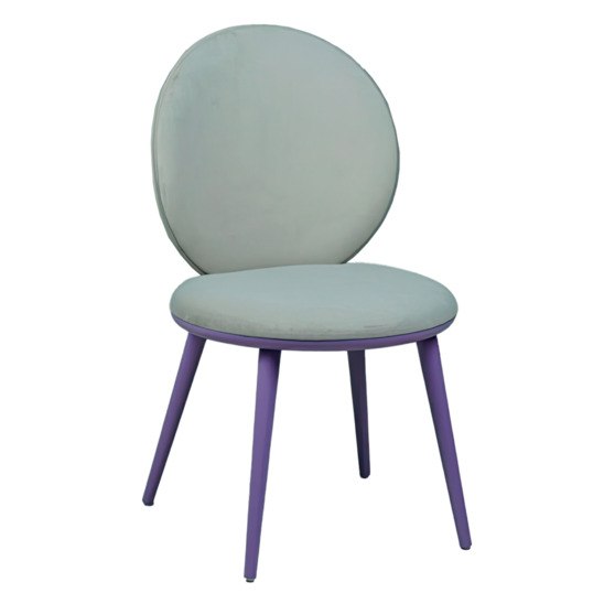 Ronda chair, grey velour, beech legs - photo 1