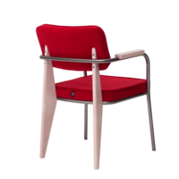 Product photo Mix chair, velour Teddy 644, legs beech stain white from the ChiedoCover company.