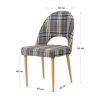 Product photo Mallin chair, RIO 04 matting cage, organic white from the ChiedoCover company.