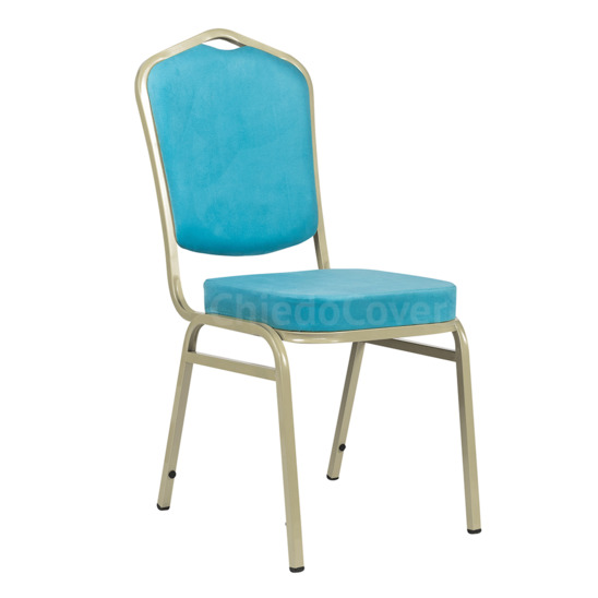 Chair Hit 20 mm, champagne, blue velour - photo 1