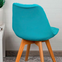 Product photo Frankfurt chair cover, large diamond, turquoise from the ChiedoCover company.