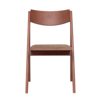 Product photo Folding chair Clack, velour Velluto 53, frame beech stain light walnut from the ChiedoCover company.