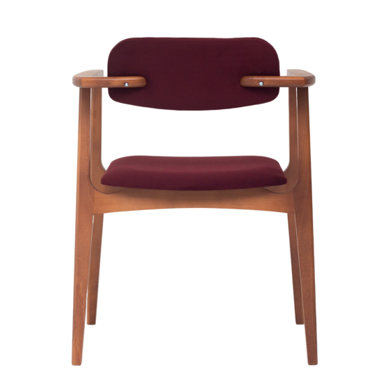 Gavi chair, velour Velutto 29, frame beech stain light walnut - photo 4