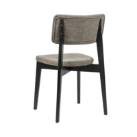 Product photo Topas chair, black stain, beige from the ChiedoCover company.