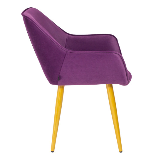 Euphoria velour chair, metal legs - photo 3