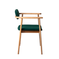 Product photo Gavi chair, velour Velluto 33, legs beech lacquered from the ChiedoCover company.