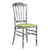 Product photo Napoleon chair, white patina, with olive cushion from the manufacturer ChiedoCover, product picture, real product photo