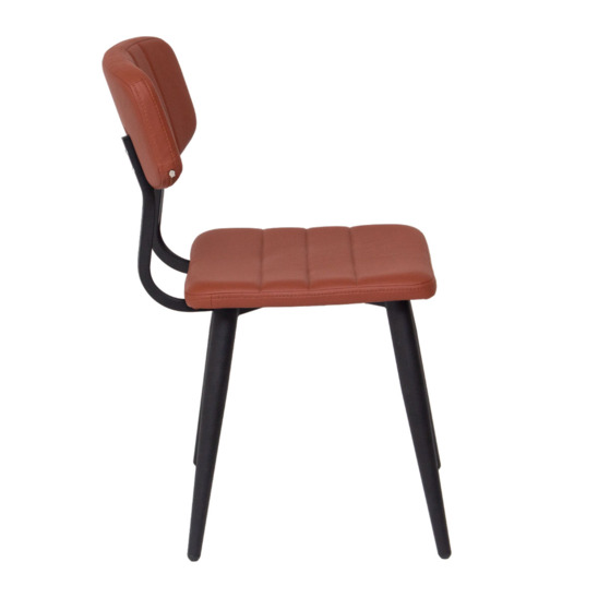 Kato chair, eco-leather, brown - photo 3