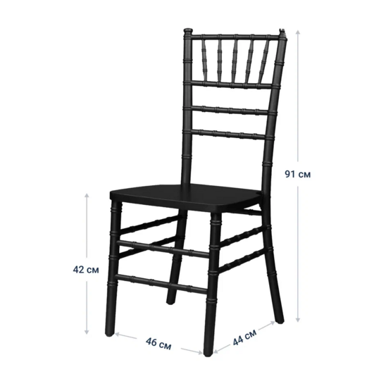 Chiavari chair, Black, wooden - photo 5