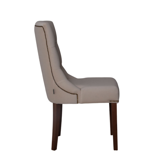 Sharri half-seat, Selesta 42 velour, beech legs, light walnut stain - photo 2