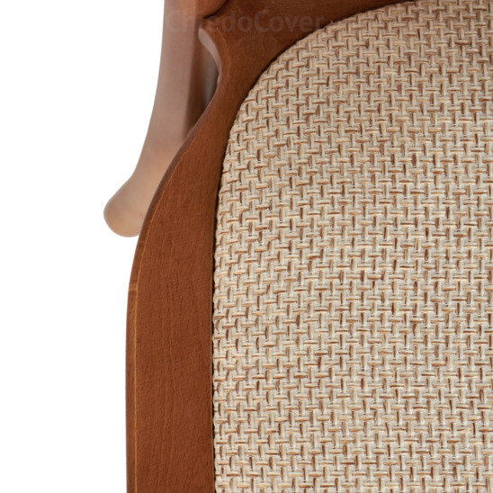 Crossback chair, light walnut, with cushion - photo 8