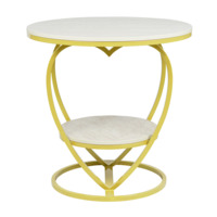 Product photo Valentine table, Marble Bilbao, gold from the ChiedoCover company.