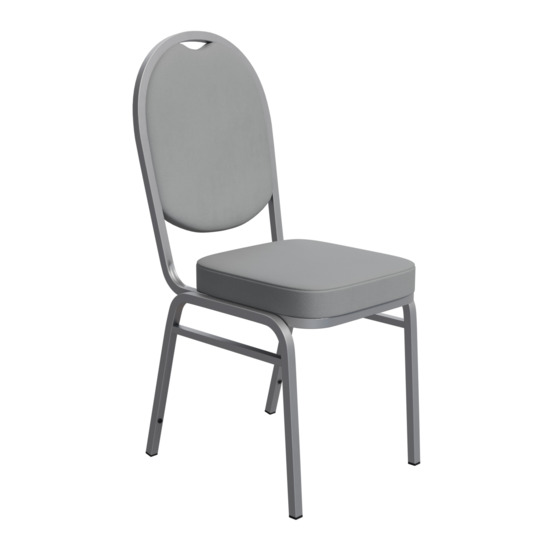 Asia 20 chair, Remy 81 velour, silver frame - photo 2