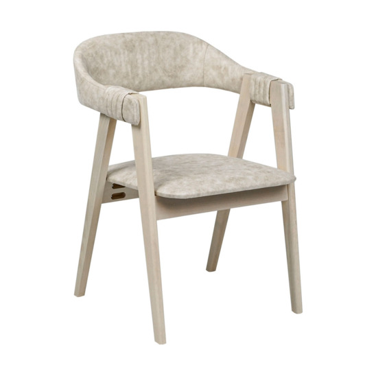 Dolche half-seat, Shanegreen latte suede, white organic - photo 1