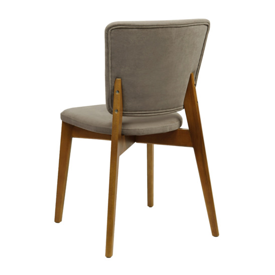 Safir chair, velour light grey - photo 3