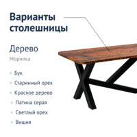 Product photo Blackburn table, walnut from the ChiedoCover company.