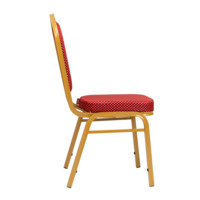 Product photo Chair Hit 25 mm, frame - gold, upholstery - crown red from the ChiedoCover company.