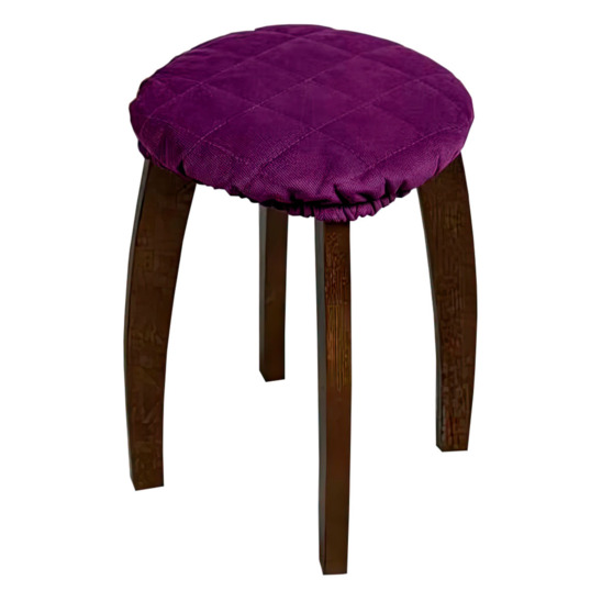 The cover on the stool is sealed, lilac - صور 1