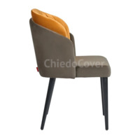 Product photo Half-seat Lily velour zizi, legs black enamel from the ChiedoCover company.