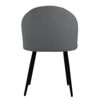 Product photo Solar chair, black legs, grey velour from the ChiedoCover company.