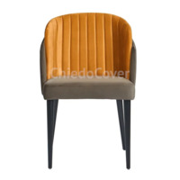 Product photo Half-seat Lily velour zizi, legs black enamel from the ChiedoCover company.