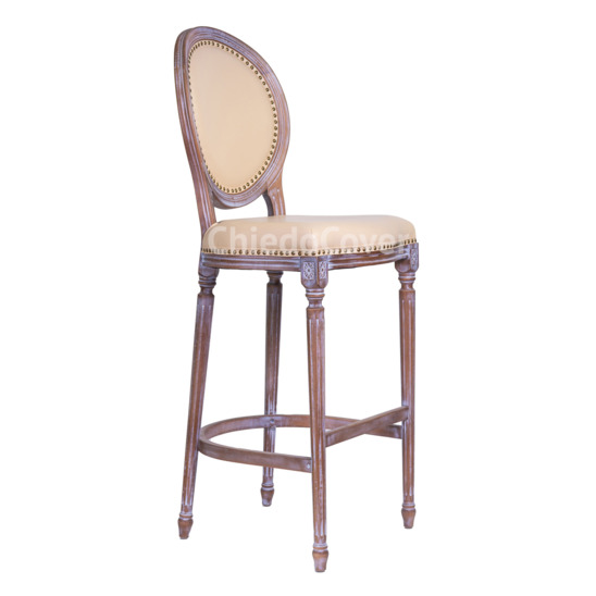 Caesar Bow chair, beige leatherette - photo 1