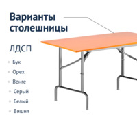 Product photo Table Leader 1, 1200x600, beech, silver, PVC edge, without bumpers from the ChiedoCover company.