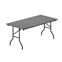 Product photo Table Leader 2, 1800x900, grey, black from the ChiedoCover company.