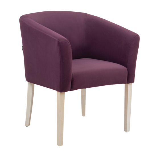 Half-seat Sambuca, velour PRIMA purple purple, white stain - photo 1